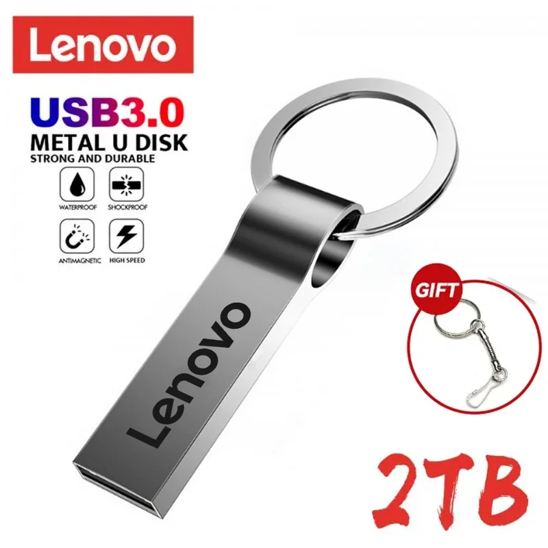 Lenovo 2TB USB USB 3.0 Type-C Interface 1TB 512GB Hard Disk Phone PC Mutual Transmission Storage Equipment Portable USB Memory