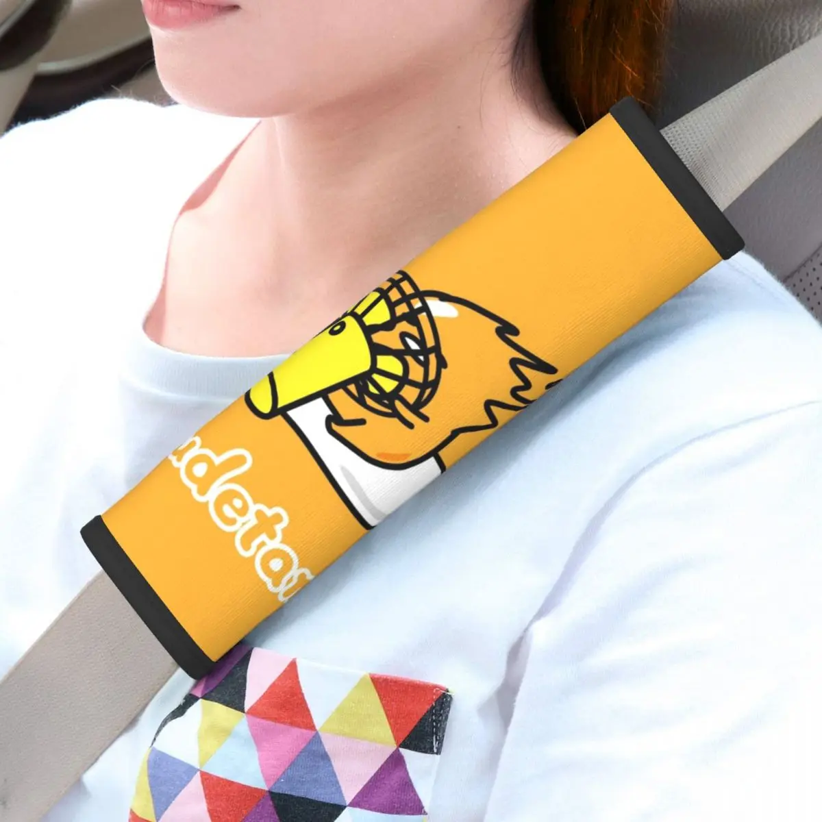 

Custom Anime Gudetama Cartoon Car Seat Belt Pads 2 PCS Adjustable Seatbelt Shoulder Strap Covers
