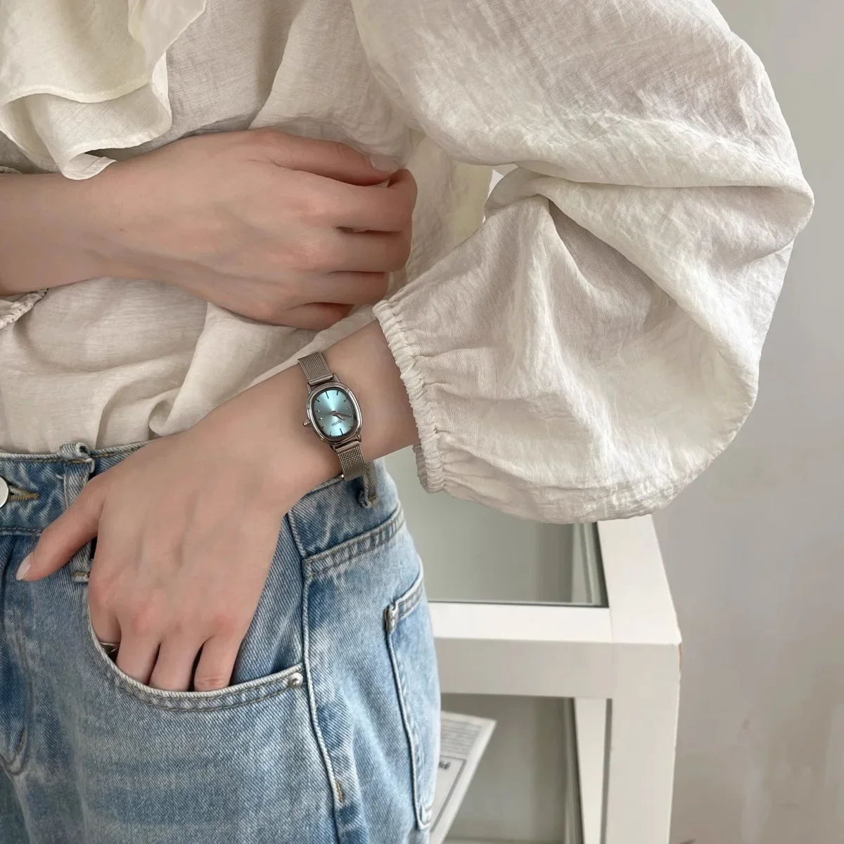 

Новые простые женские часы с маленьким овальным циферблатом, зеленые наручные часы для женщин, роскошные часы в подарок девушке, дропшиппинг, Relojes Para Mujer