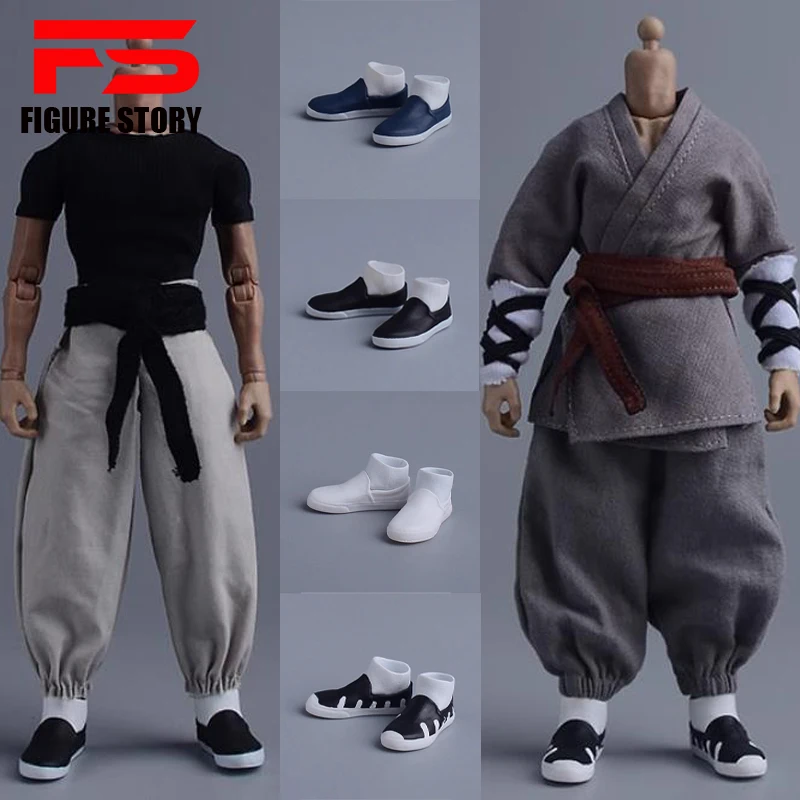 

1/12 Scale male Kung Fu cloth shoes fit 6'' action figure