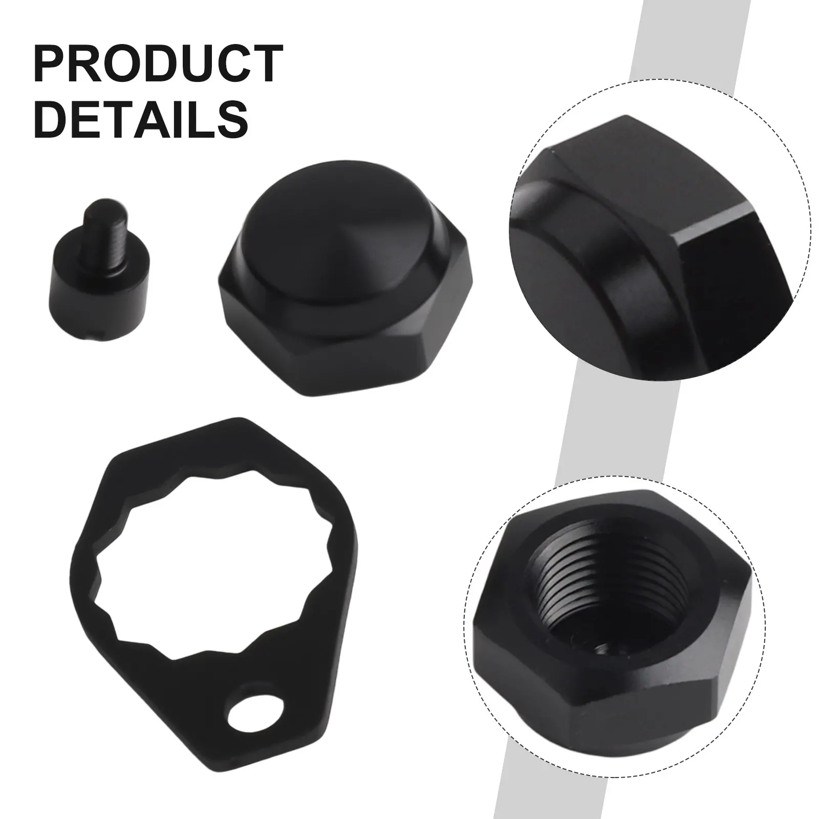 Nut Three-piece Set FOR DAIWA FOR TATULA 300/400 Fishing Reel Handle Screw Nut Cap Locking Plate Fishing Reel Handle Repair Part