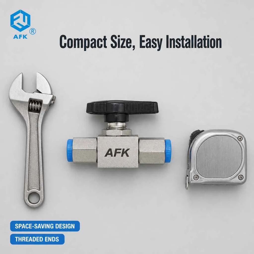 3000psi High Pressure Stainless Steel 316 Ball Valve Gas 1/4' 3/8' 1/2' 3/4' 1' NPT Female