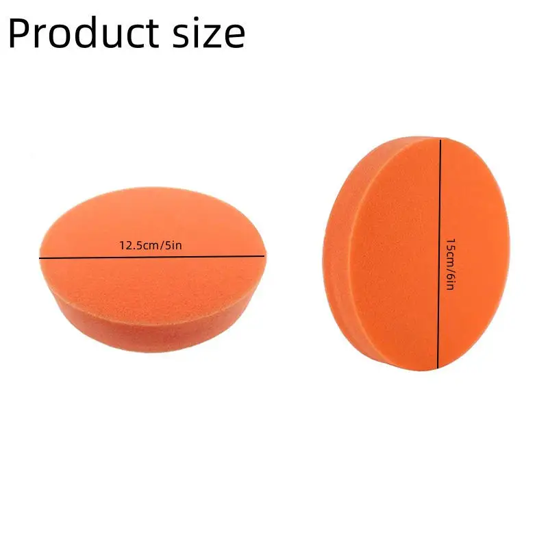 Almohadillas de abrillantado para coche, esponja pulidora de 5 "y 6", almohadilla de encerado limpia, cuidado de mantenimiento de pintura automática, herramientas de limpieza y pulido, 5/10 Uds.