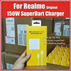 VCBEJACH PD PPS Original Realme 150W Power Adapter Charger SuperDart SuperVooc For Realme GT5 Pro Neo5 SE Neo3 11 Pro Plus