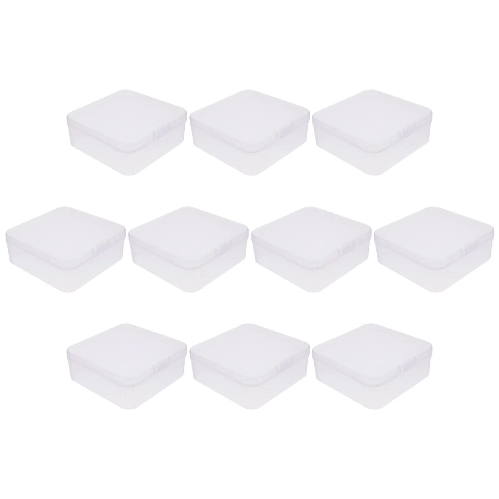 

10 Pcs Soap Case Storage Box Holder Liquid Small Travel Transparent Container Square Bathroom