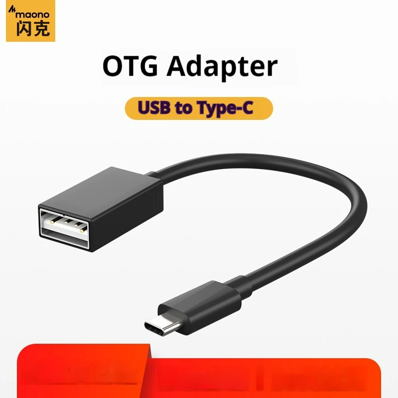 Original Maono Otg Data Cable Type-C To Usb Multifunctional Adapter Card Reader Adapter Cable Customized Microphone Accessories