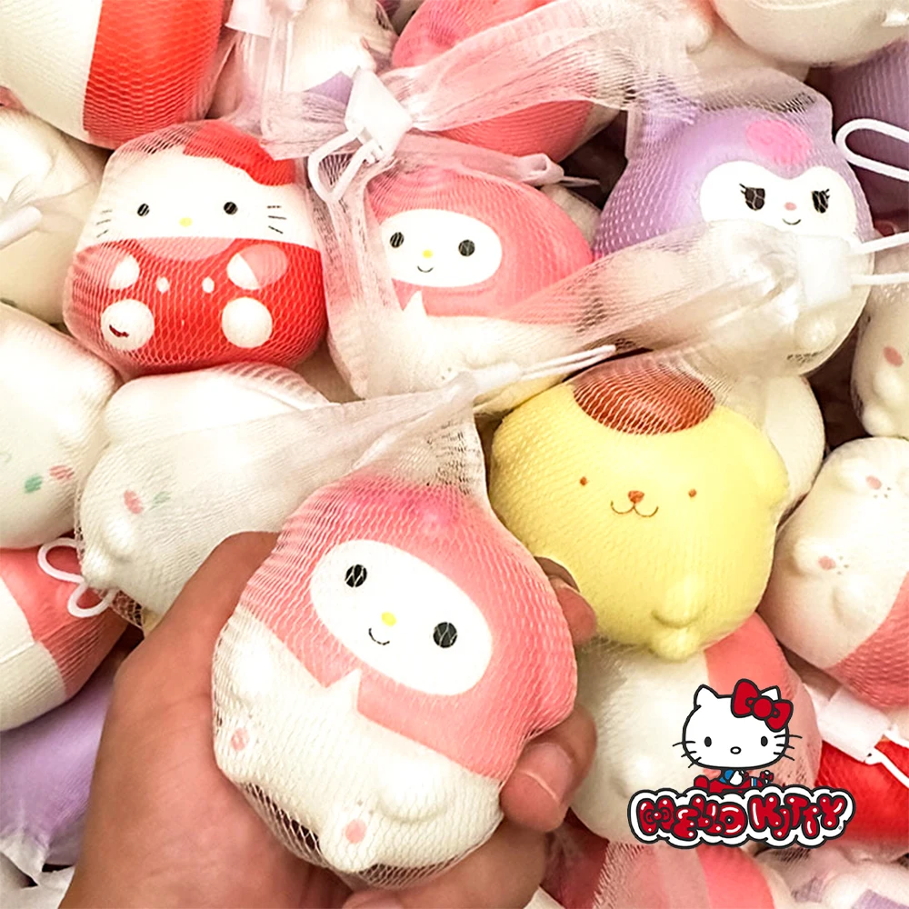 Hello Kitty Sanrio Decompression Kuromi Cinnamoroll Stress Relief Squishy Anime Cartoon Children's Hand Pinch Toys Healing Gifts