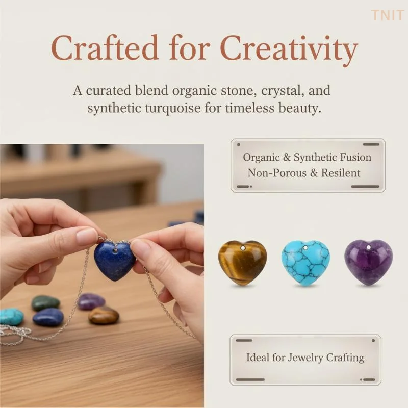 [J] 10PCS 20MM Heart Shape Stone Crystal Amethyst Love Healing Stones Irregular Mineral Gravel Specimen For Home Garden Decor