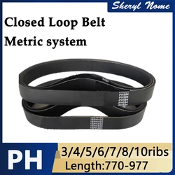PH700/720/735/740/750-977 rubber multi wedge belt lathe woodworking sports equipment transmission belt traction belt