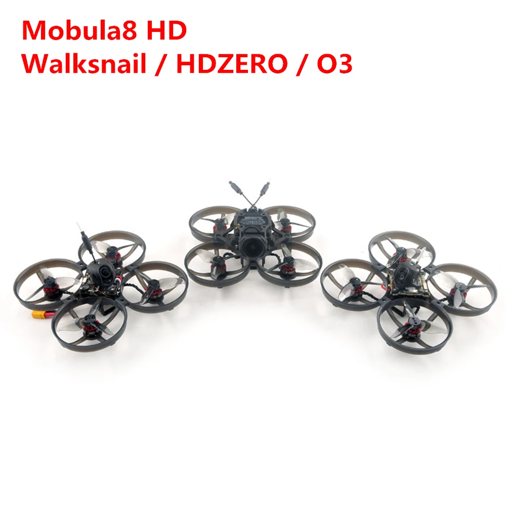 

HappyModel Mobula8 HD 2S 85 мм Цифровой Микро FPV Дрон оптом Walksnail / HDZERO / O3 CrazyF405 ELRS EX1103 KV11000 UART 2,4G RX