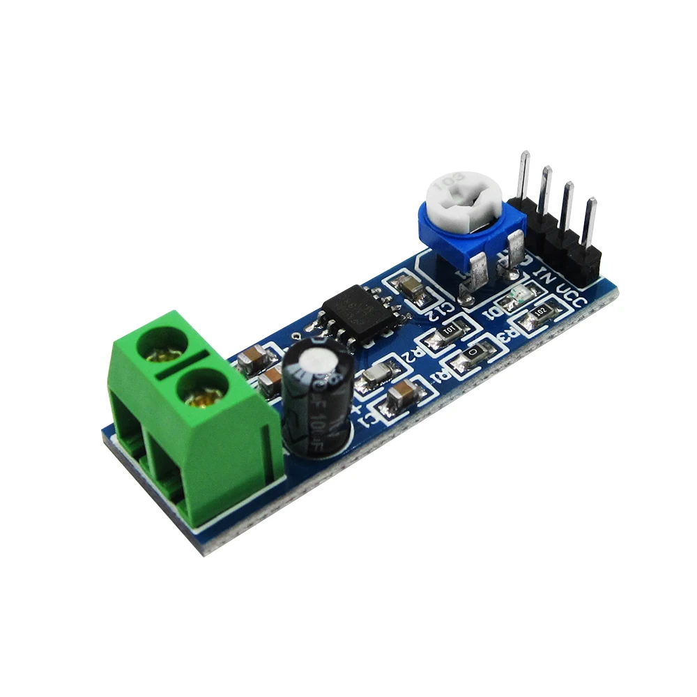 HAILANGNIAO 5PCS LM386 Audio Amplifier Module 200 Times 5V-12V Input 10K Resistance