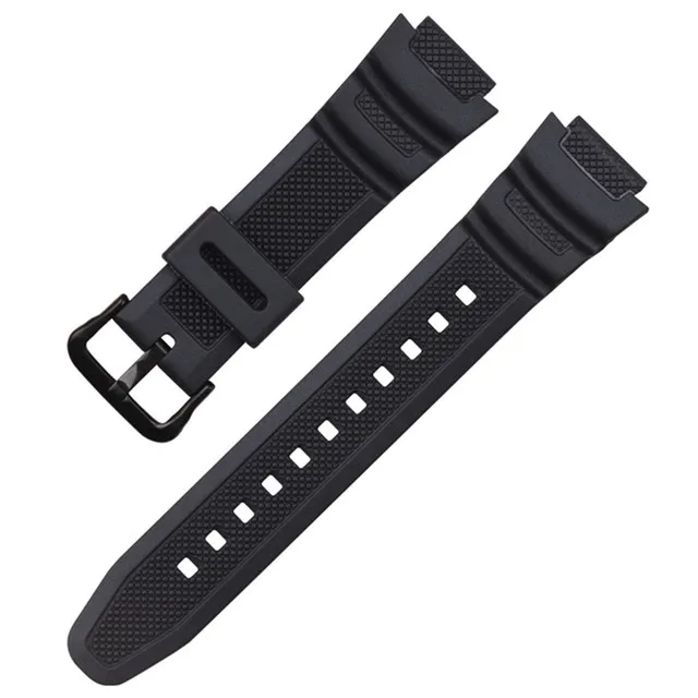 Horlogeband 18mm voor CASIO AE1200/1300/1000 W-219 Vervanging Siliconen Rubber Horlogeband heren Polsbandje armband Accessorie - afbeelding 1
