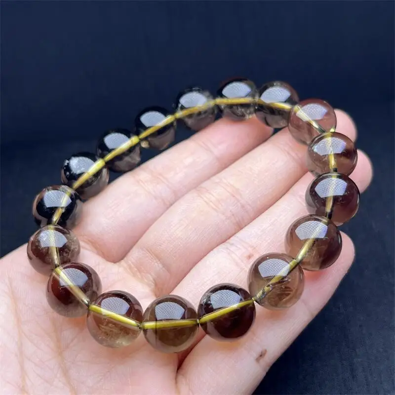 12MM Natural Magic Crystal Zeus Quartz Bracelet Quartz Crystal Yoga Reiki Healing Stretch Bangles Female 1PCS