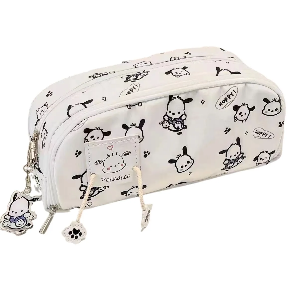 Hello Kitty Sanrio Cute Stationery Box Pochacco Cartoon High Beauty Cute Student borsa per penna di cancelleria multistrato di grande capacità