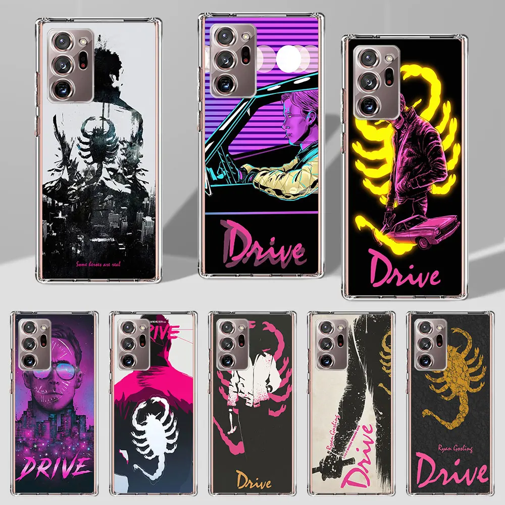 Drive Ryan Gosling Movie Fun Art Case for Samsung Galaxy Note 20 Ultra 5G 10 Plus 8 9 10 Lite Transparent Soft Phone Cover M52