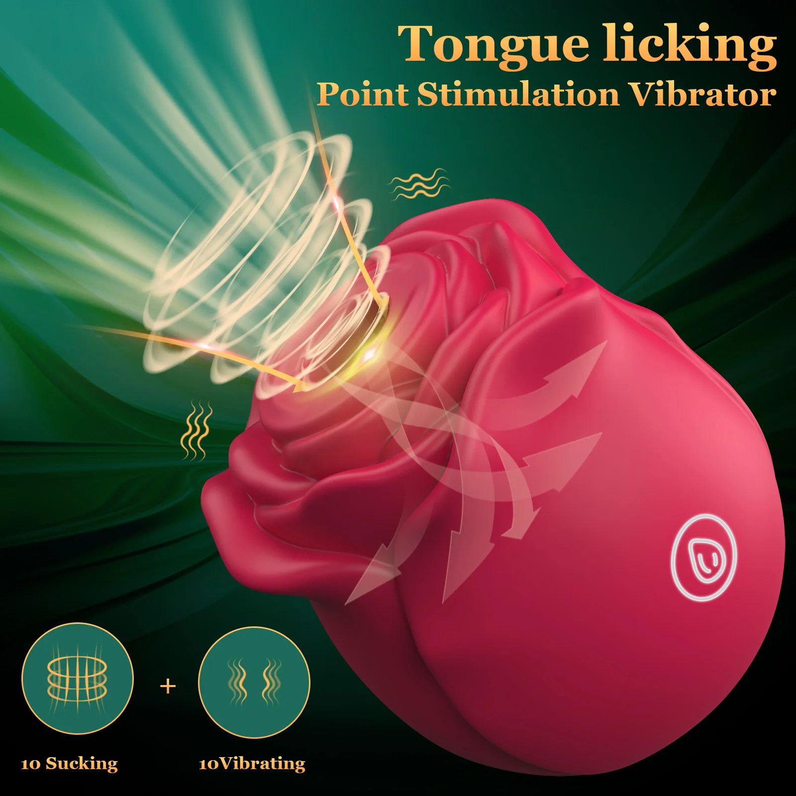 Rose Sucking Vibrator Vagina Intimate Good Nipple Sucker Oral Licking Clitoris Stimulation Powerful Sex Toys For Women 18+ view 3