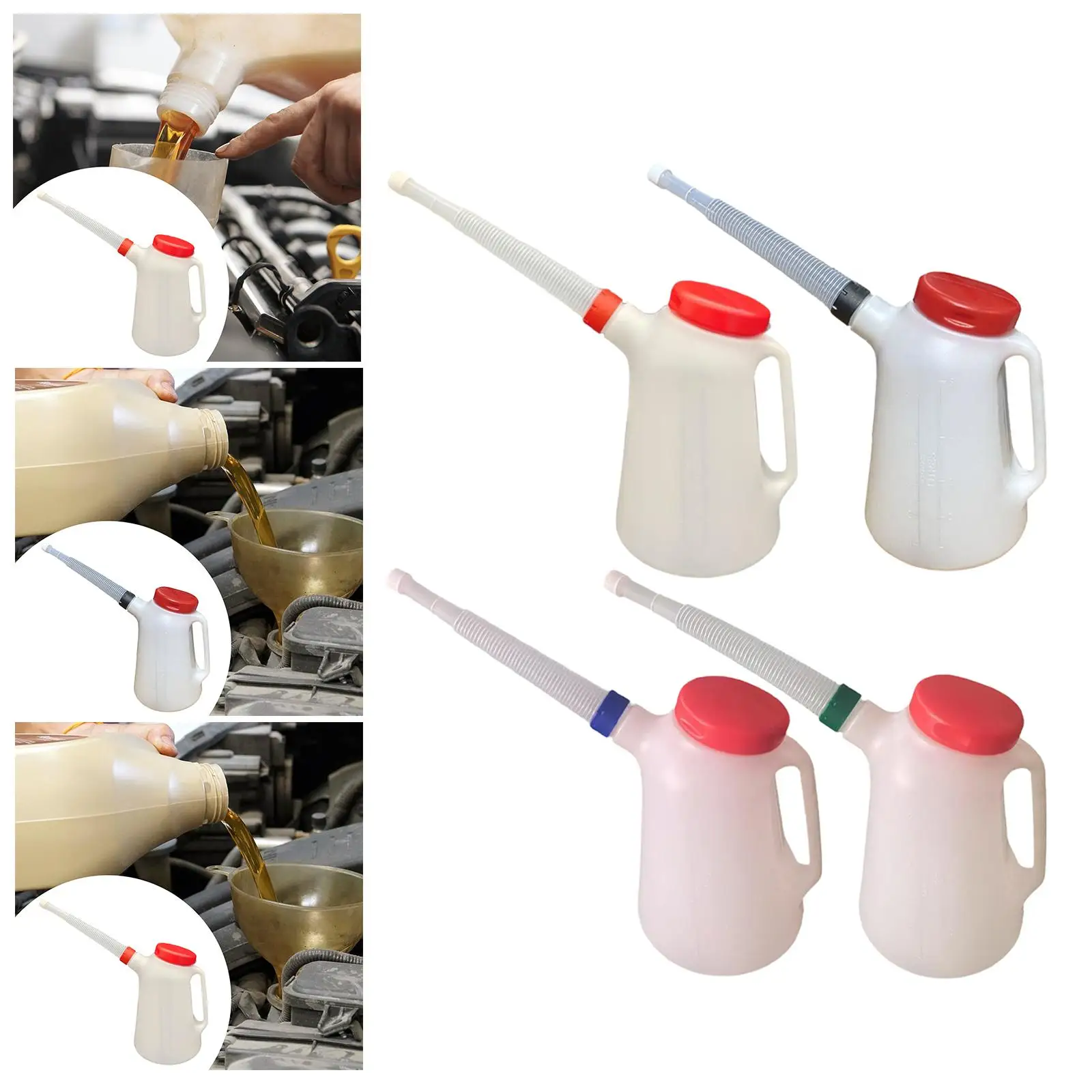 

Универсальный мерный кувшин для масла из HDPE с крышкой и носиком для автомобилей, мотоциклов, лодок и двигателей