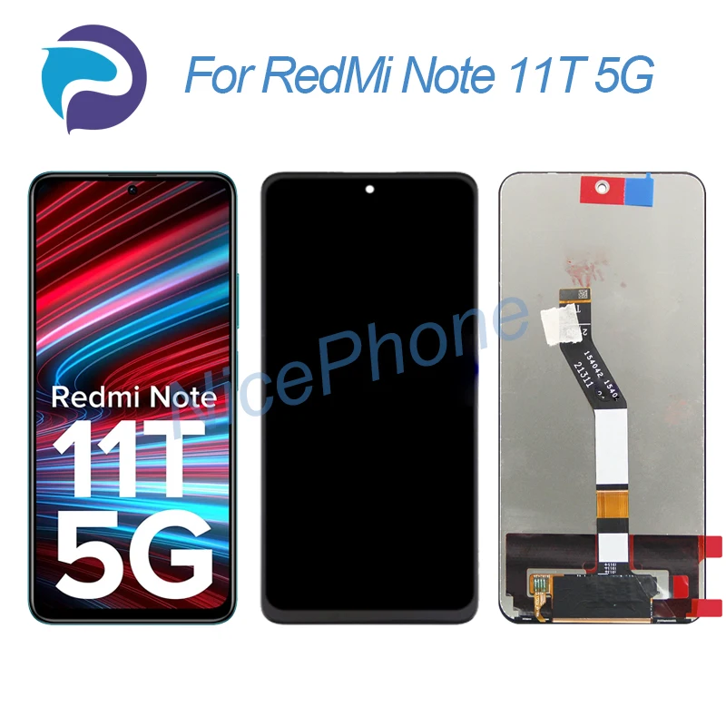 

For RedMi Note 11T 5G LCD Display Touch Screen Digitizer Replacement 6.6" 21091116AI For RedMi Note 11T 5G Screen Display LCD