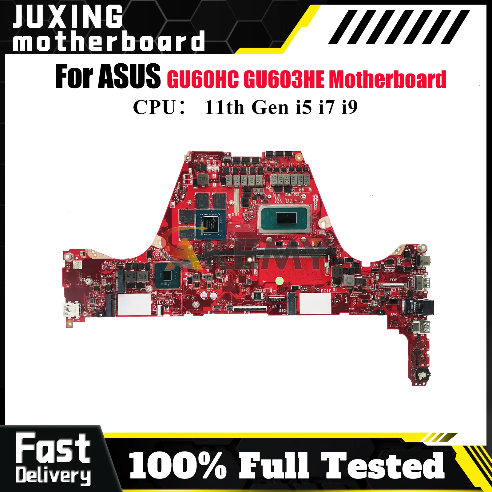 

GU603HE Laptop Motherboard For ASUS ROG Zephyrus M16 GU60HC GU603 GU603HE Mainboard W/ 11th Gen i5 i7 i9 100% tests OK fast ship