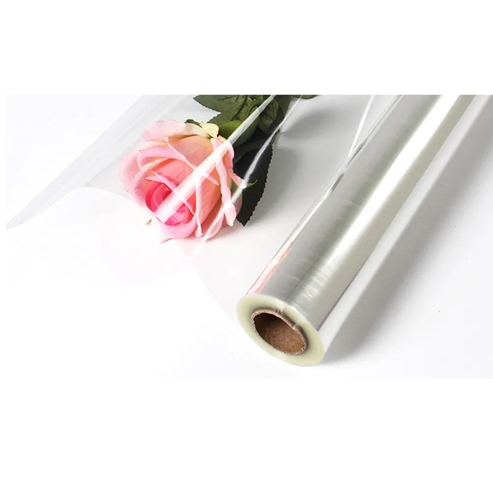 1 Roll Clear Glassine For Gift Baskets Flower Bouquets Wrapping Cellophane Roll Transparent Wrapping Paper For Crafts Party - view 4
