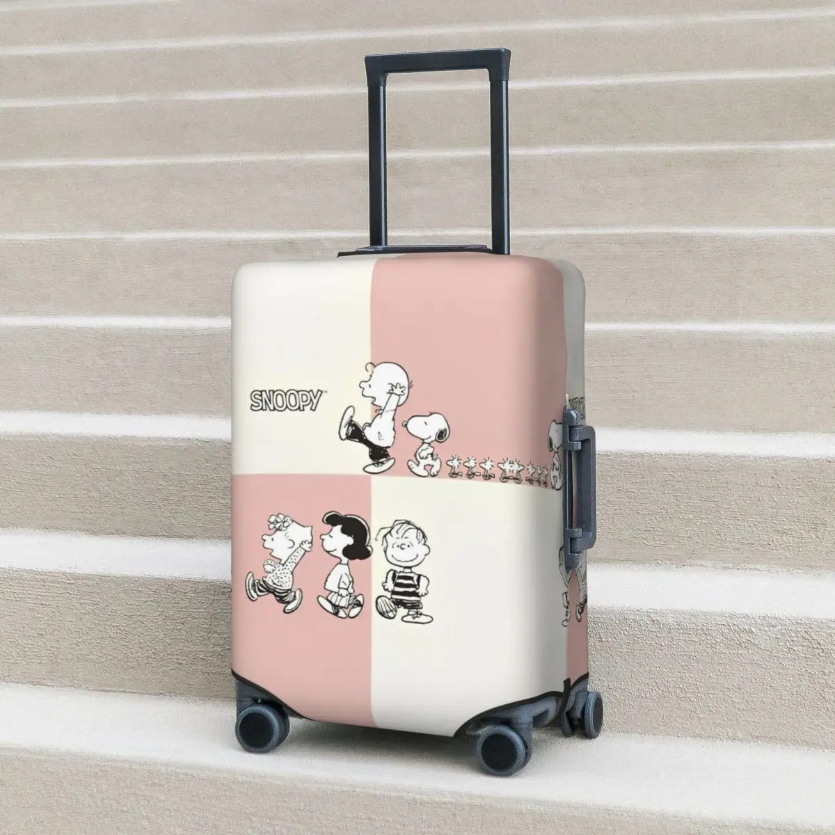 Snoopy Doodle Suitcase Cover Vacation Travel Fun Luggage Accesories Protection