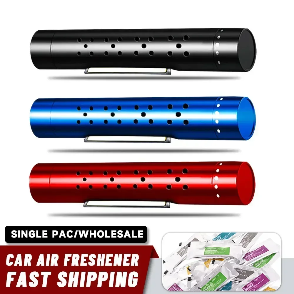 Car Air Freshener Vent Clip Auto Interior Perfume Diffuser, Long-Lasting Scent for Vehicles 5 Styles, Refillable Car Accessories