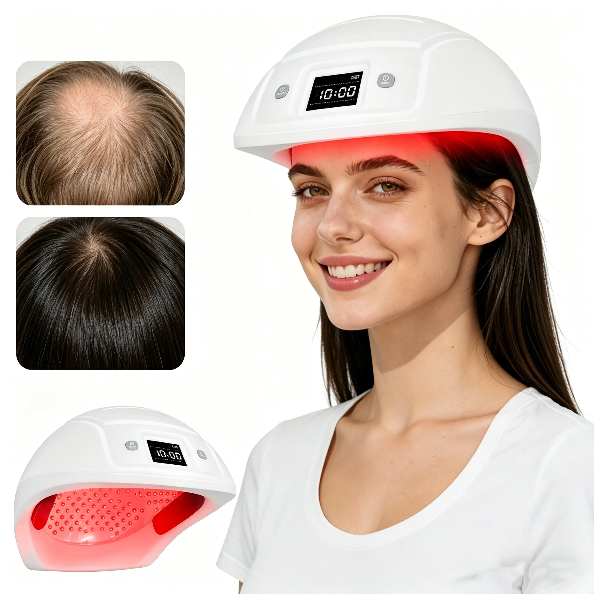 

2026 Red Light Laser Scalp Treatment Cap for Hair Regrowth Low Level Light Therapy for Thinning Hair & Alopecia Baldness
