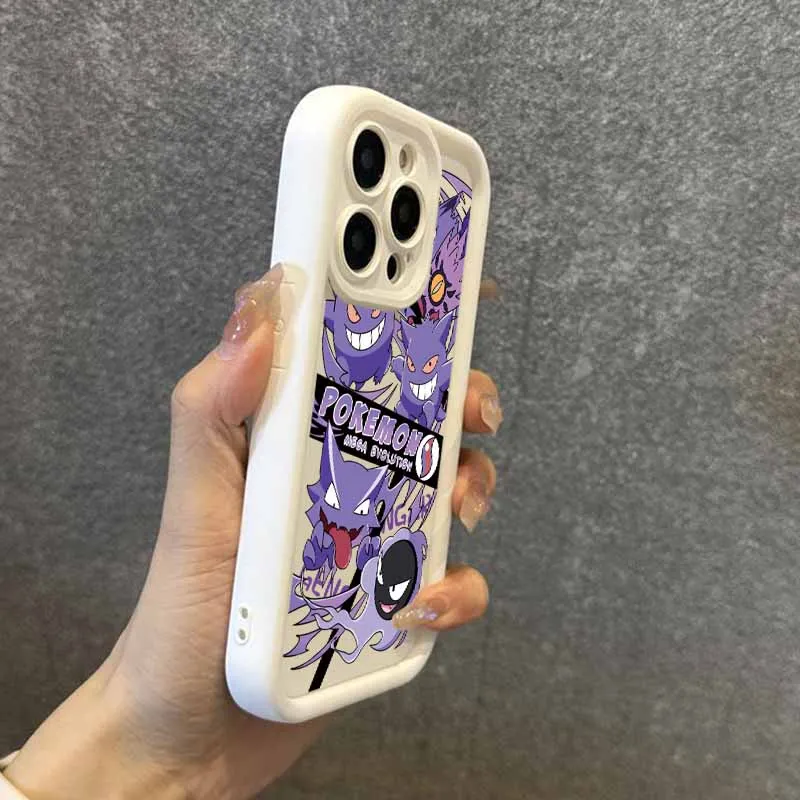 أنيمي Gengarss جديد لسامسونج غالاكسي S25 S24 S23 S22 S21 S20 زائد الترا FE لايت العين سلم جراب هاتف Funda غطاء قذيفة كابا