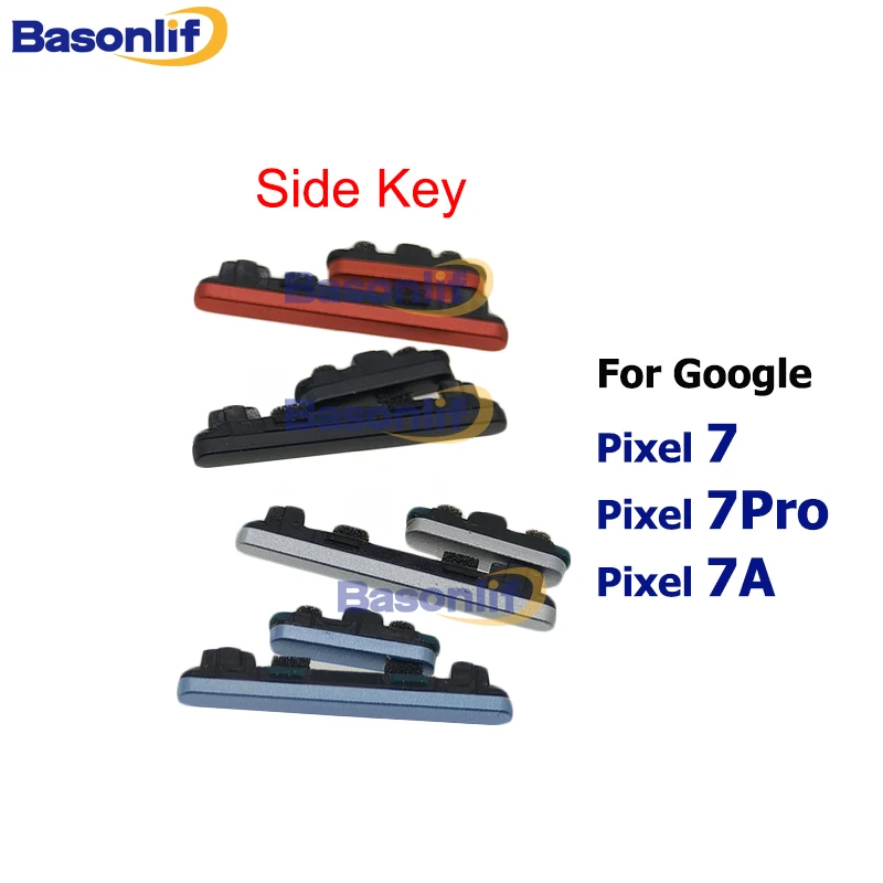 Basonlif  Side Key Power On Off Buttons For Google Pixel 7 Pro 7Pro 7A Replacement Parts