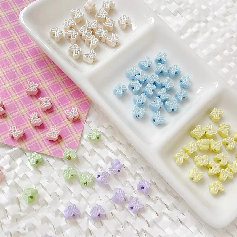 Wholesale 100pcs/lot color Spray paint print animals cartoon butterfly shape alloy floating locket charms diy jewelry accessory