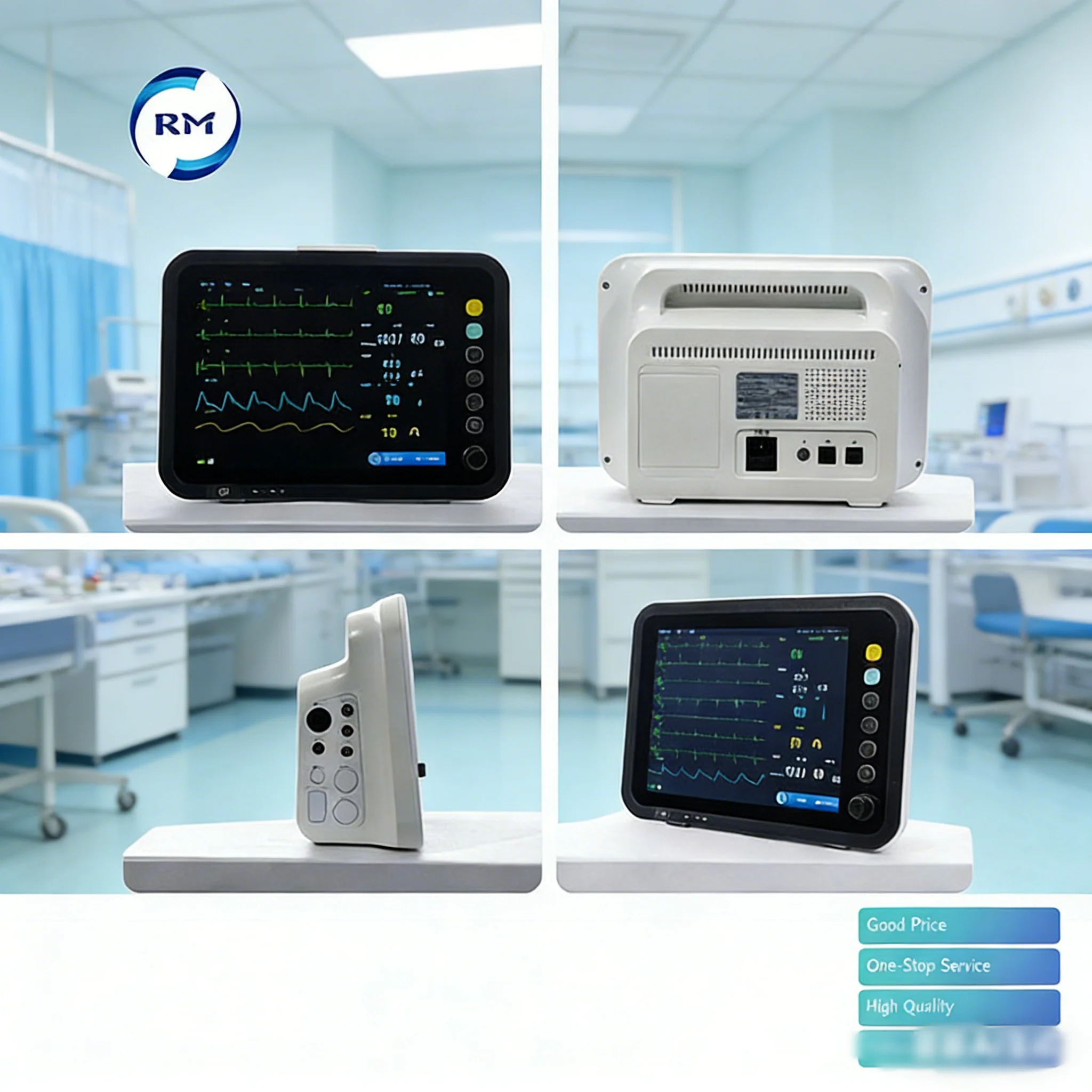 High Quality CCU Patient Multi Parameter ETCO2 Hospital Portable Medical Patient