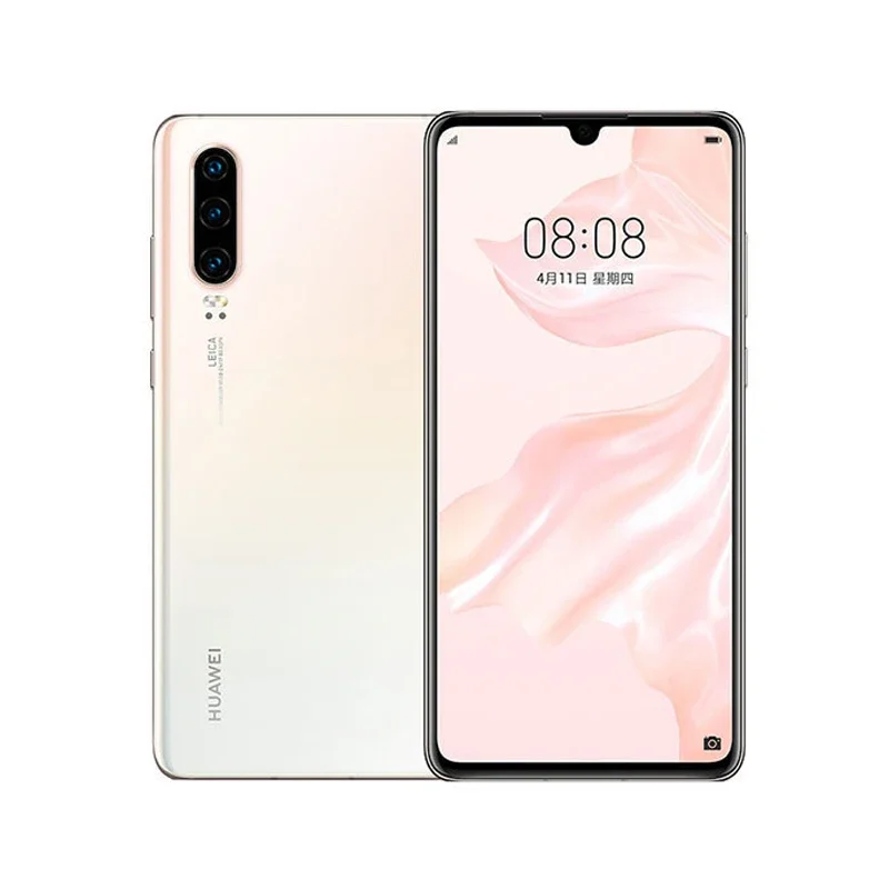 HUAWEI-Téléphone portable P30, écran de 6.1 pouces, smartphone, caméra de 40MP + 32MP, 8 Go de RAM, 128 Go de ROM, Android, réseau 4G, NDavid, Google Play