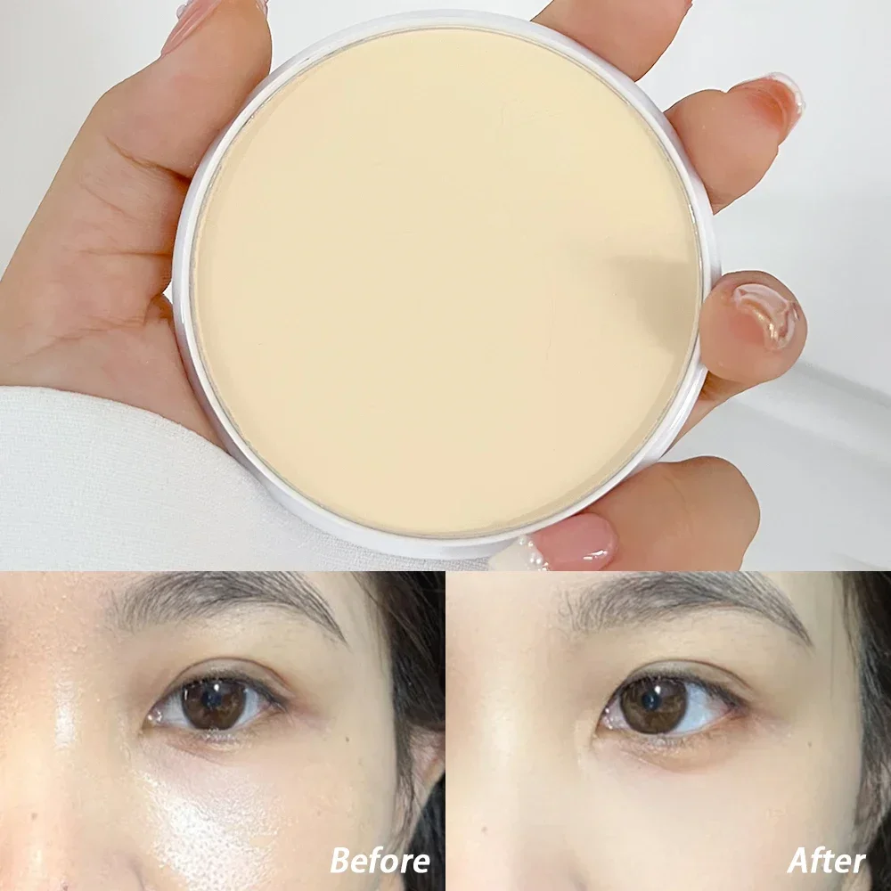 1PC Waterproof Moisturizing Powder Cake Oil Control Matte High Coverage Lightweight Non-cakey Natural Concealer Makeup Cosmetics