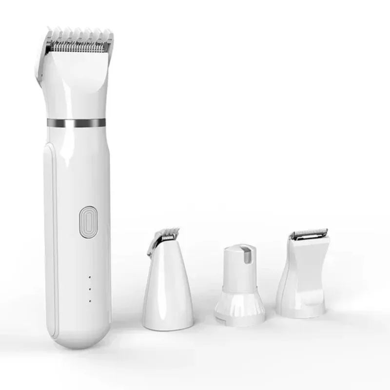 

Набор для ухода за животными 4-в-1 с 4 различными насадками, бесшумные аккумуляторные машинки для стрижки животных, безопасный триммер для собак