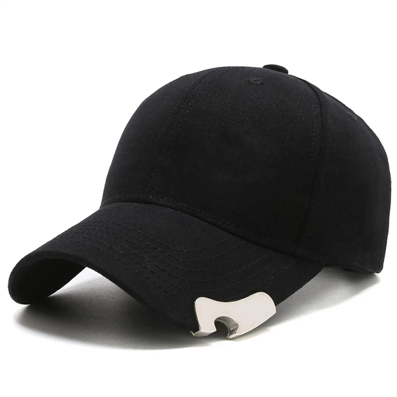 Hat Clip Bottle Opener Manual Opening Hat Brim Accessory Baseball Cap Clip Bottle Opener for Men Women Fathers Campers Travelers