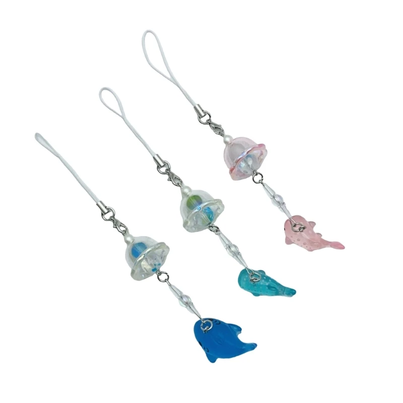 Delightful Jellyfish Key Accessory Dolphin Pendant Keyring Ocean Themed Ornament Dropship