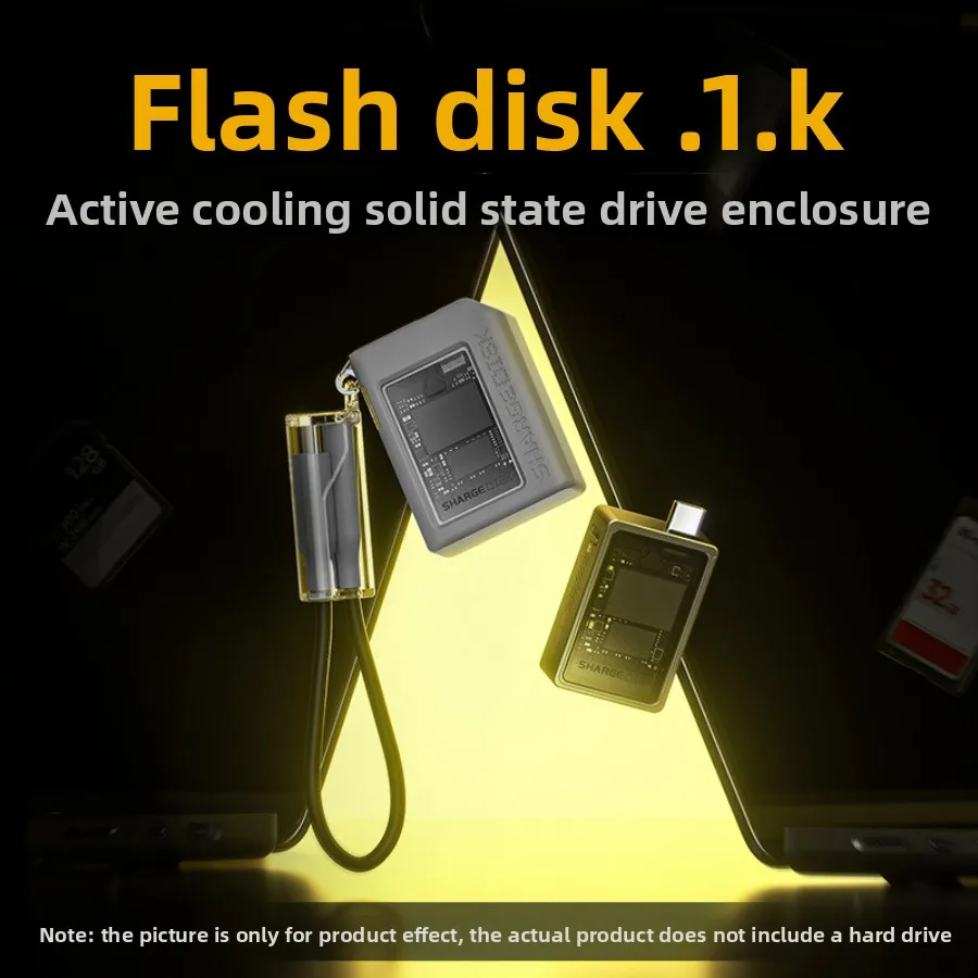 Flash disk 2230 active cooling hard disk box supports read protection 2TB large capacity suitable for Apple 17ProMax