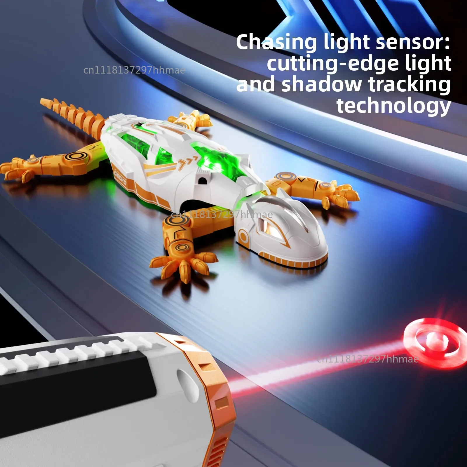 Infrared Light-Chasing Wall-Climbing Gecko Remote Control Simulation Lizard Bionic Climbing Walking Wall-Climbing Toy Car