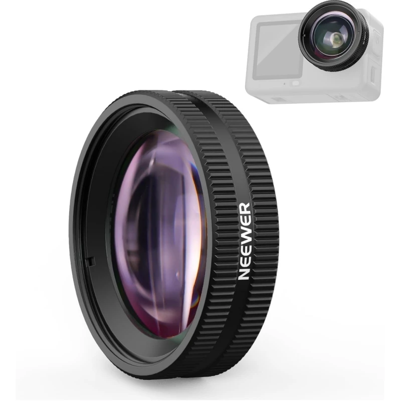 Obiektyw makro NEEWER do kamer sportowych, akcesoria do fotografii makro, zakres ostrości 2-3 cm, tylko do DJI Osmo Action 6 — zdjęcie produktu 6