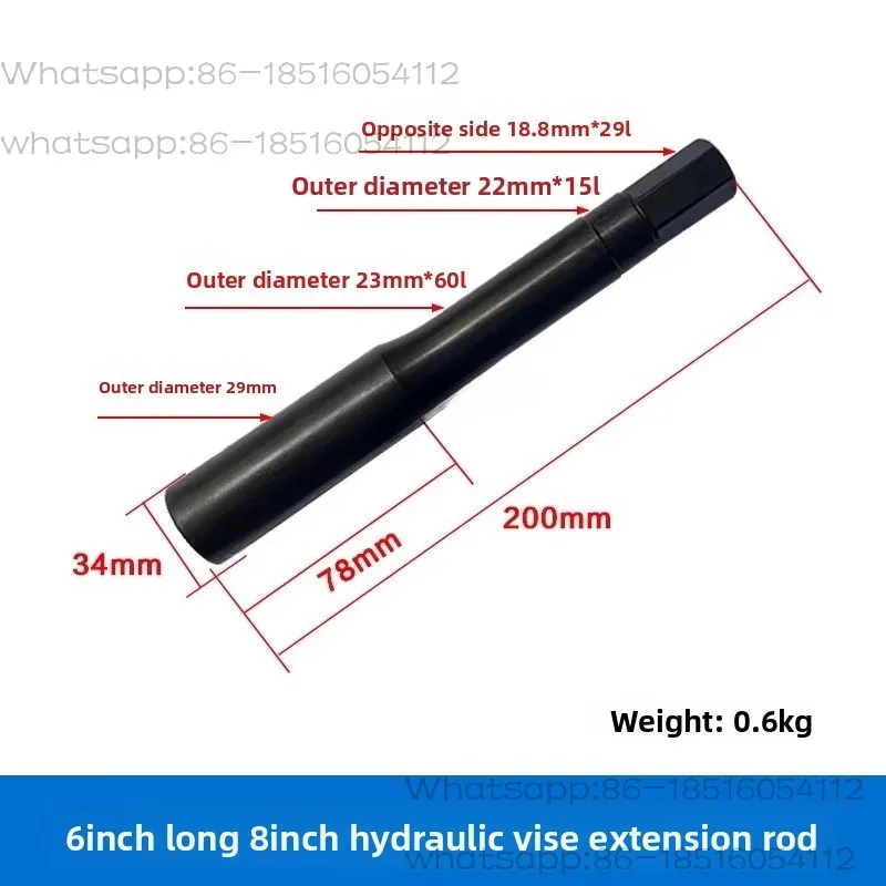 Hydraulic hydraulic vice accessories 6-inch oil cylinder flat mouth pliers screw oil cylinder large screw L-shaped nut