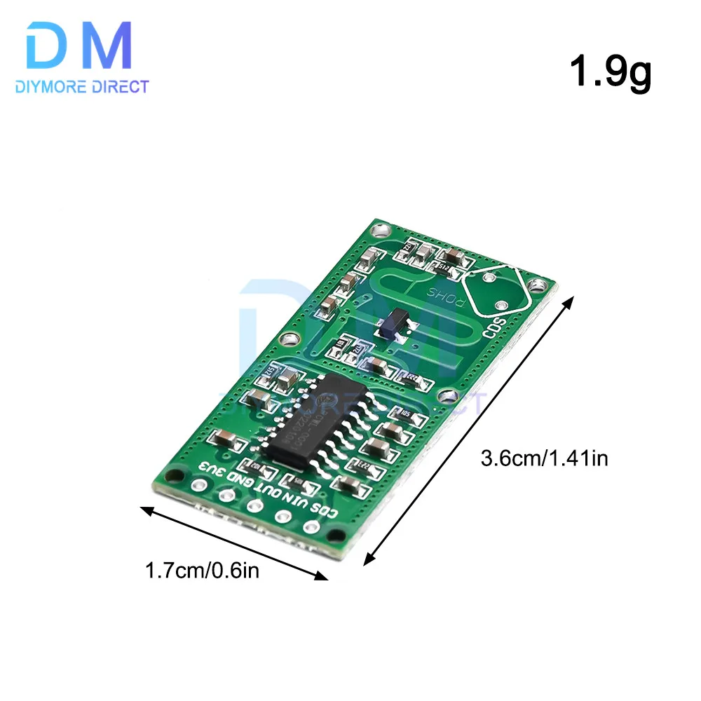 Módulo de interruptor de Sensor de Radar de microondas, RCWL-0516, inducción corporal, 3,3-25V