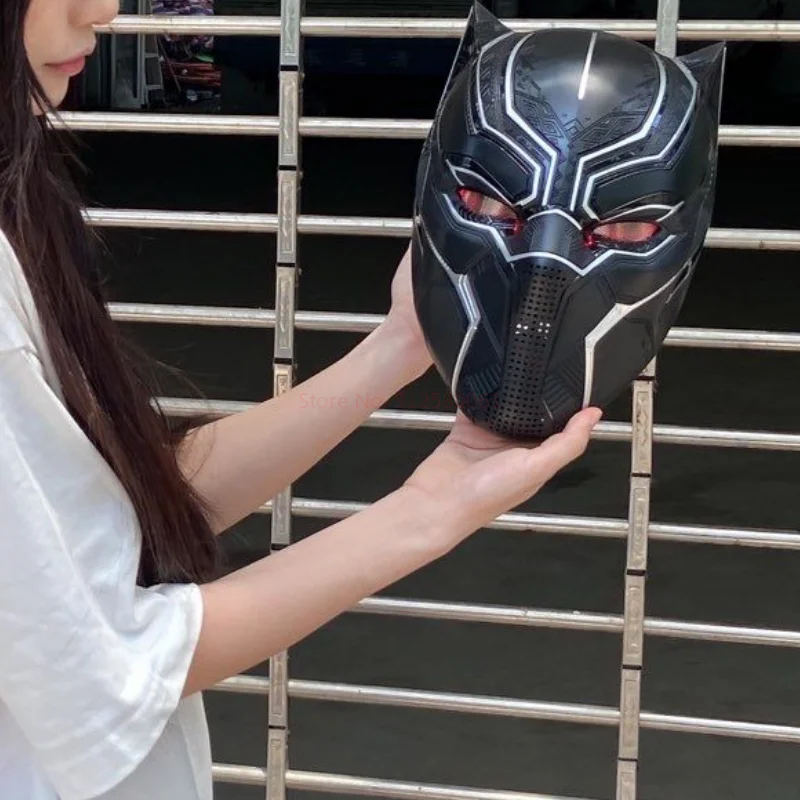 Avengers Black Panther Helmet 1:1 Wearable Cosplay Mask Eye Lights Touch Control Collectible Helmet for Man Gifts Christmas