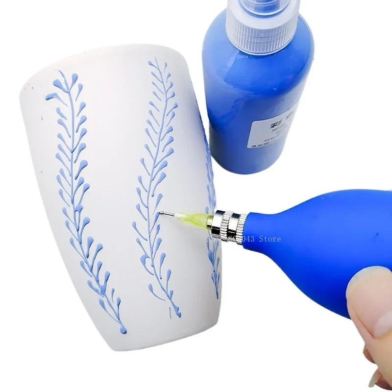 1Set Pottery Tools Ceramic Precision Applicator Paint Bottle Squeeze Bottle Ceramic Painting Coloring Polymer Clay Tools