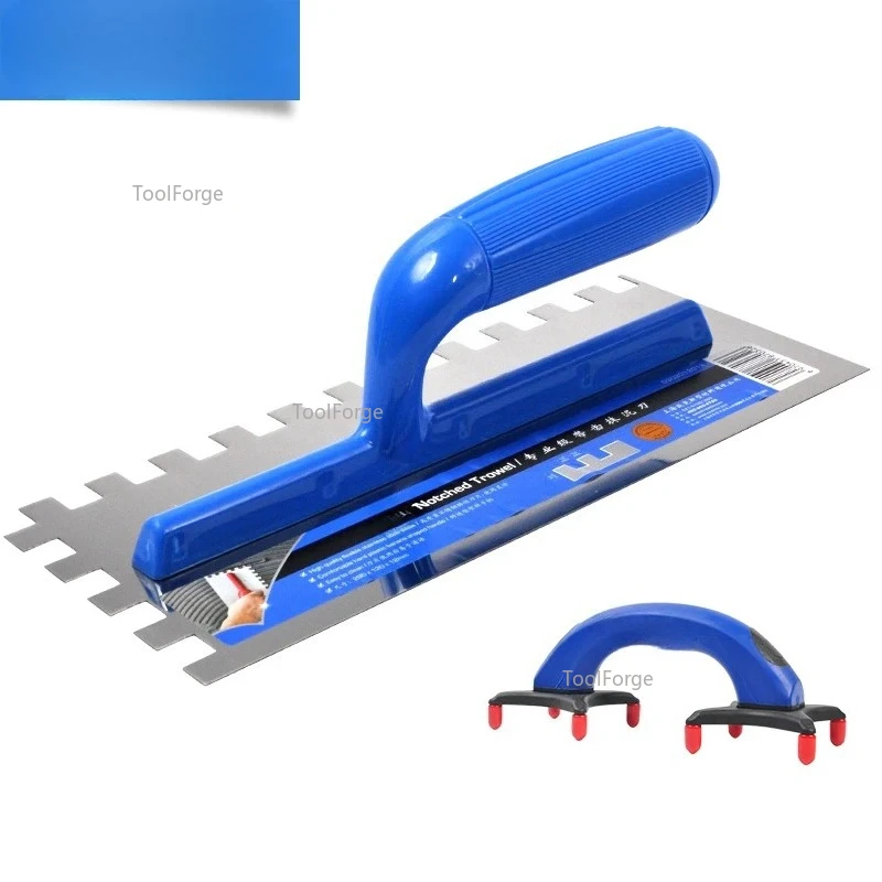 

Штукатурный финишный плоский шпатель из нержавеющей стали, Калифорнийский квадратный шпатель с зубцами для широкоформатной плитки