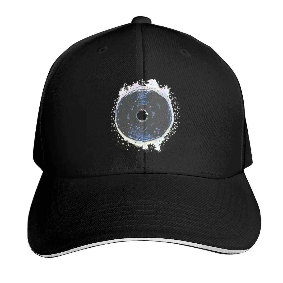 A Bagel with EVERYTHING Baseball Cap Contrast Two Tone Brim Snapback Flat Bill Strapback Dad Hat