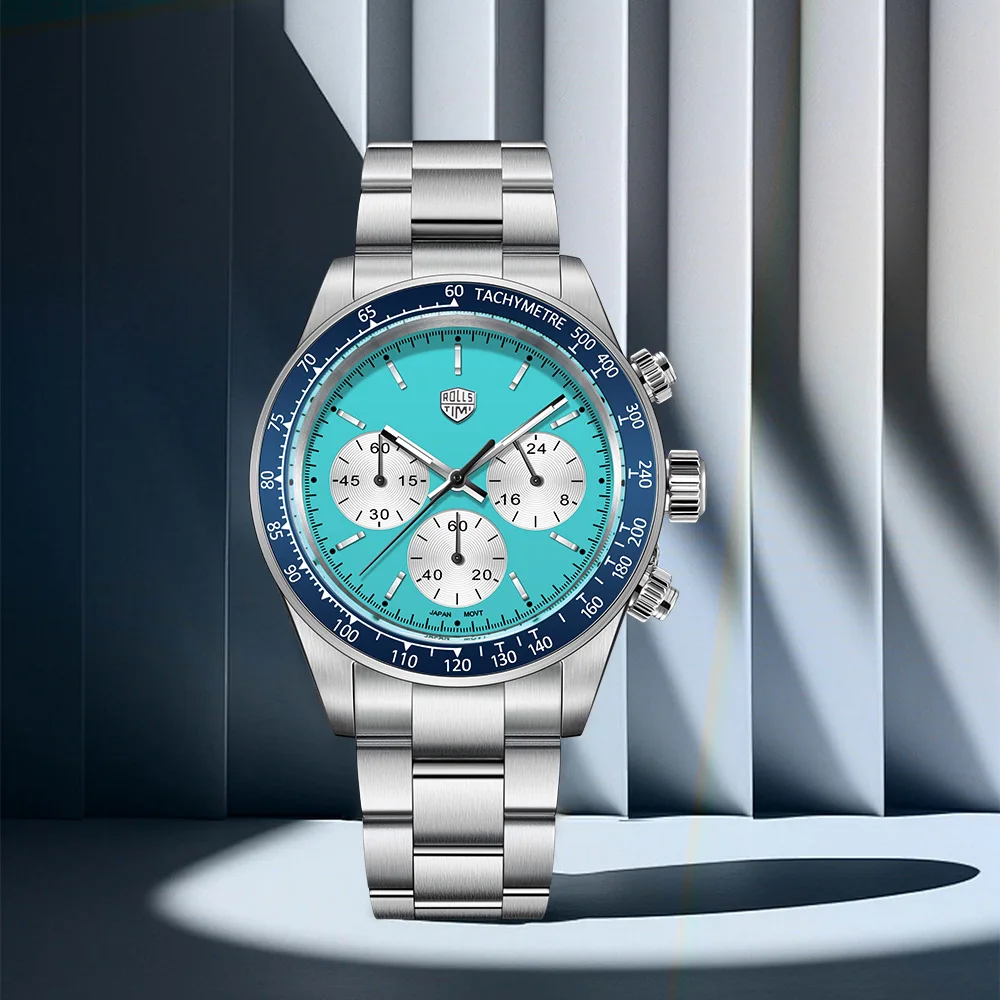 2026 new RollsTimi retro Vk63 Movt chronograph men's business