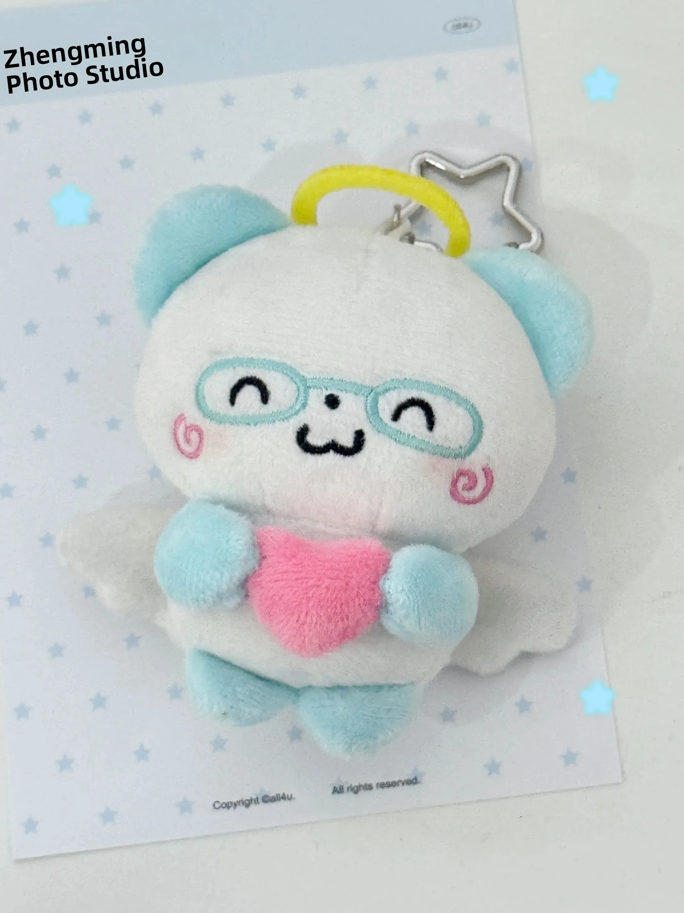 Original Angel Roll Panda Keychain Cute Doll Ancient Flavor Bag Pendant Key Holder Fashionable Accessory from China Basic Style