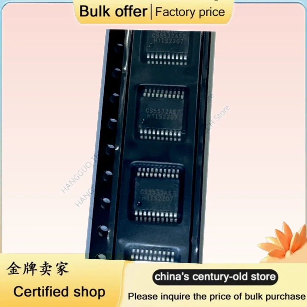 Original CS5532ASZ CS5532 SSOP-20 ADC Noise Processor Chip High Precision