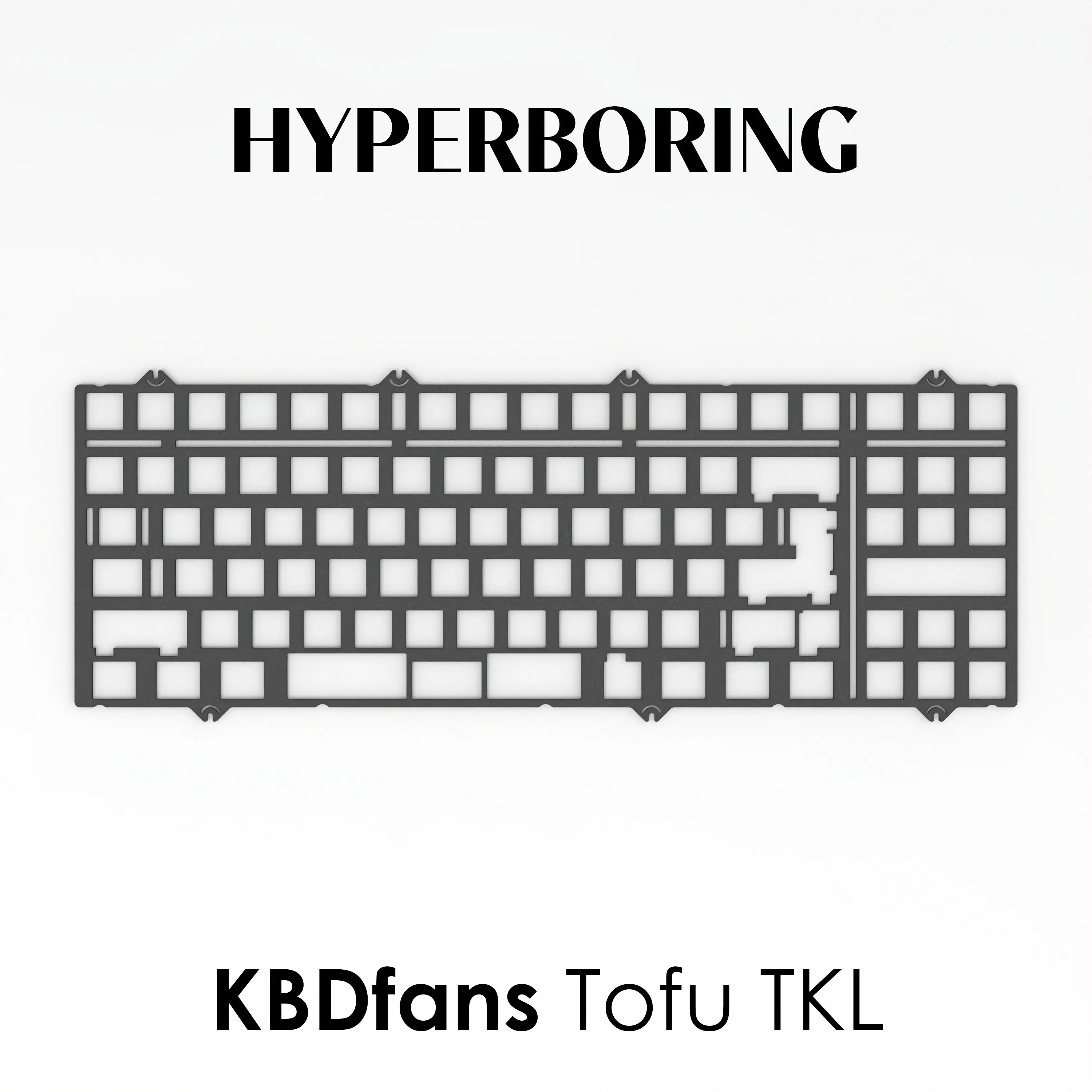 Reinfored Plate for KBDfans Tofu TKL Keyboard Repair/ Upgrade PP PEI CF ( for pcb screw in stabs and plate mount stab )