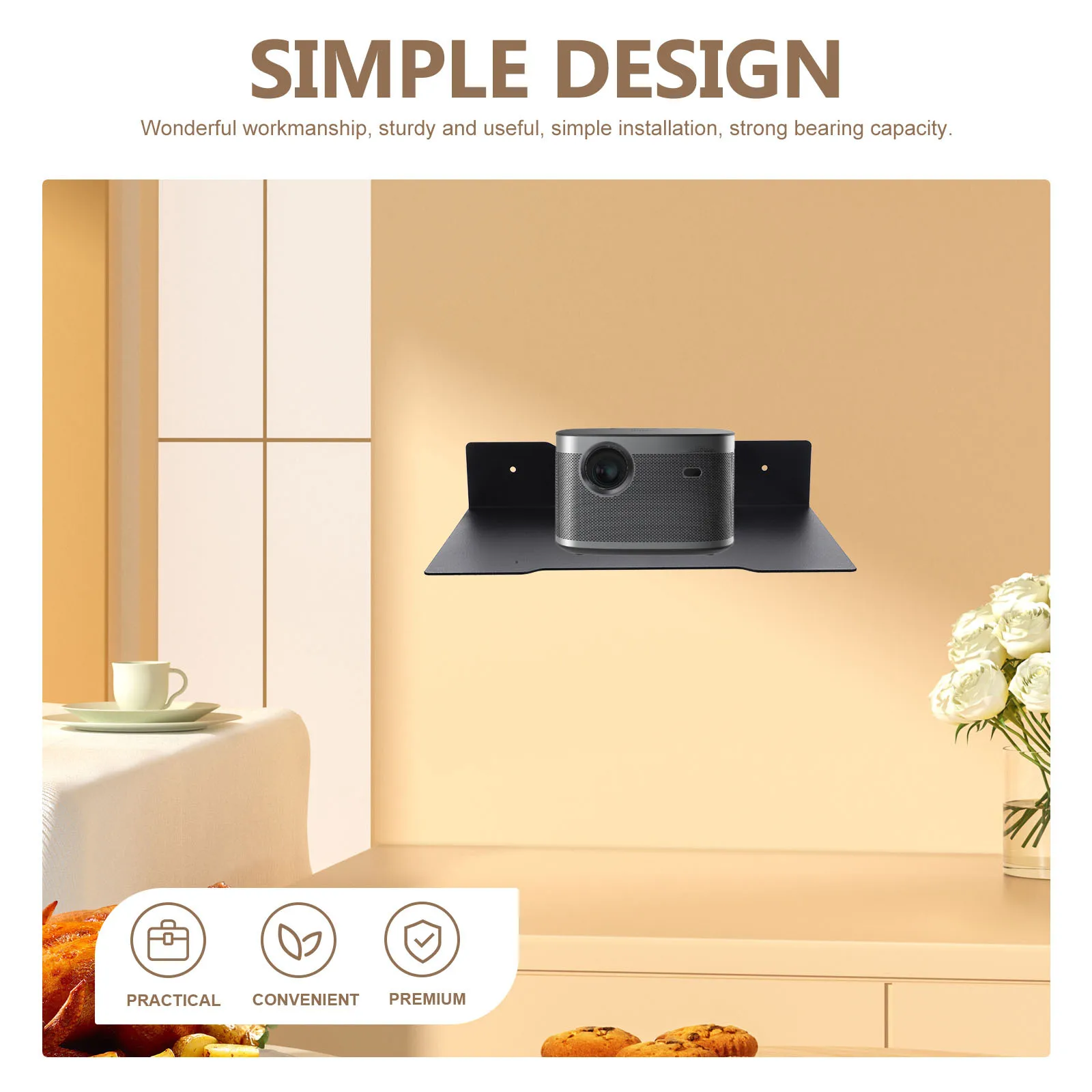 

Mounted For Camera Heavy Duty Metal Mount Strong Load Capacity Storage Holder Wall Mounting Bracket Camera Mount Metal Wall